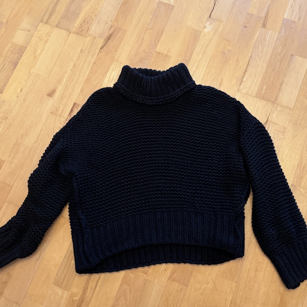 Free people chunky sweater black size XL